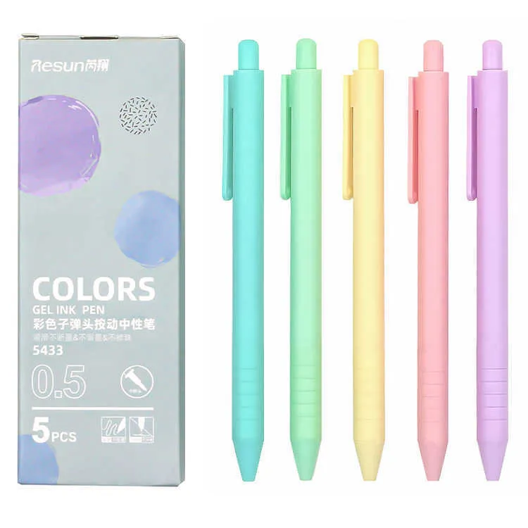 Wholesale Morandi Color Morandi Gel Pens Set Of 5 With 0.5mm Refills For  Fine Point Writing Ideal For School And Office Stationery Supplies J230306  From Us_oregon, $24.09
