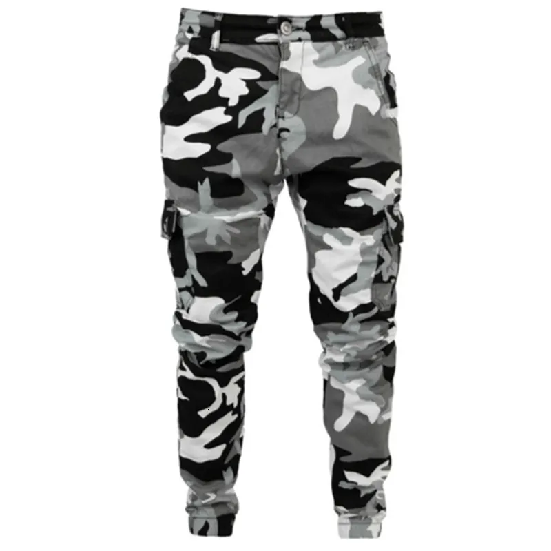 Mens Pants Camouflage Military Joggers Men Pure Cotton Spring Autumn Cargo Comfortable Trousers Camo Casual Clothing 230307