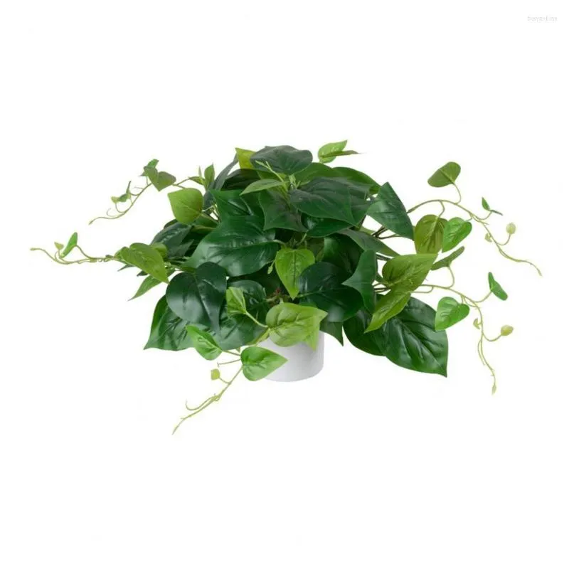 Decorative Flowers Wide Application Practical Artificial Potted Greenery Faux Plants For Garden