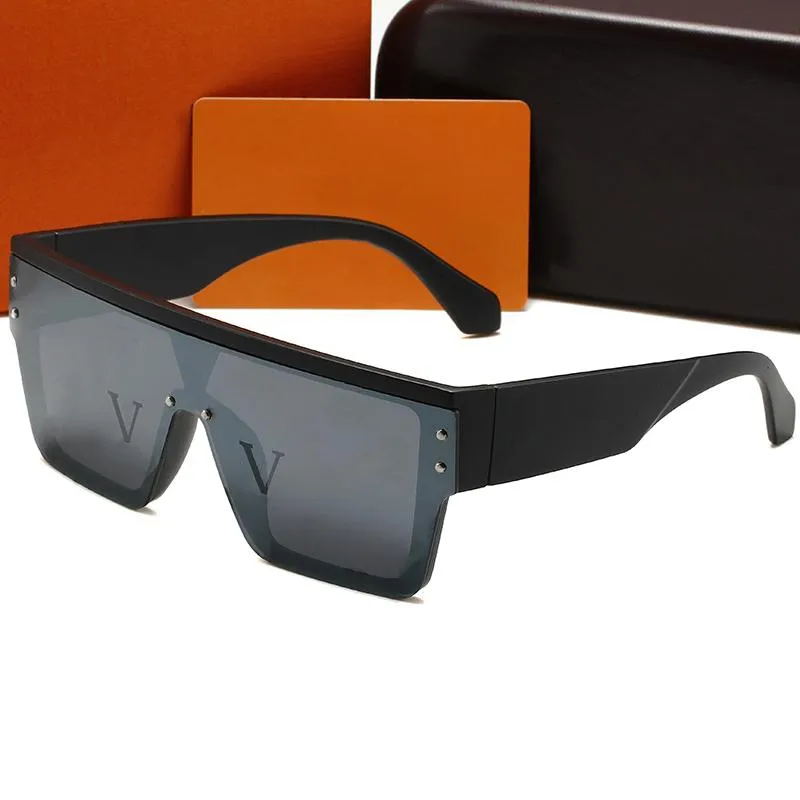 luxury sunglasses fashion designer sunglasses UV Protection mens eyeglasses wide mirror legs big frame women spectacles