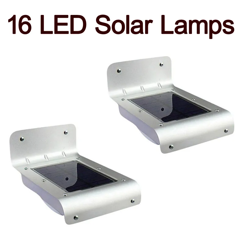 높은 조명 16 LED 태양 광 실외 조명 방수 에너지 절약 벽 조명 모션 센서 LED 램프 조명 정원 장식.