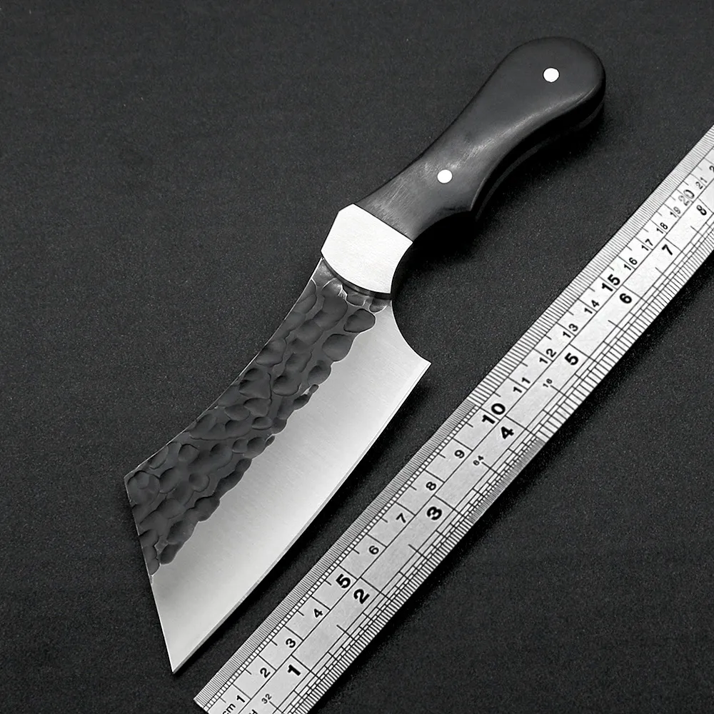 5CR13MOV Fixed Blade Military Tactics Wilderness Survival Knife Outdoor Hunting Knives Black Wood Handle