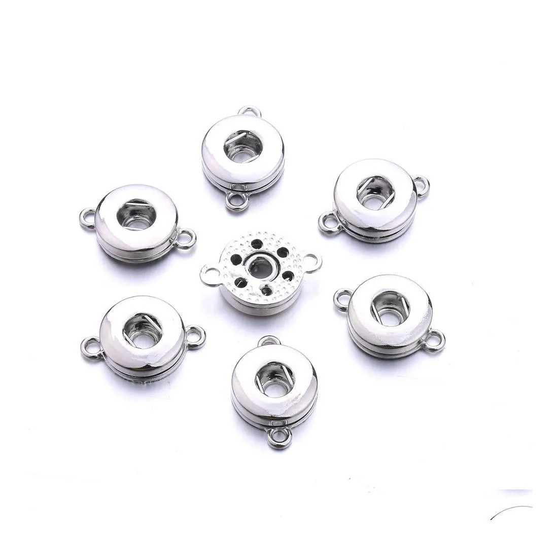 Clasps ganchos de liga sedora de 12 mm de 18 mm 18mm de gengibre snap snap accessos intercambiáveis ​​para botão DIA DIY Acessório Drop Deliver dhmgn