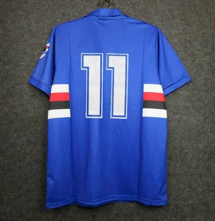 Retro Sampdoria 1991 1992 91 92 Futbol Vintage Football Camiseta Classic Kit Kit Maillot Maglia Tops 1 430 DHgate