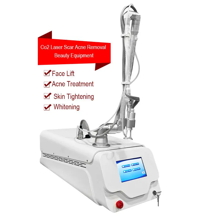 CO2 Fraktionell laser 4D -system för hudåterställning av akne ärr 10600nm Laser Vaginal åtdragning av rynka borttagning Kroppsbehandlingsklinik