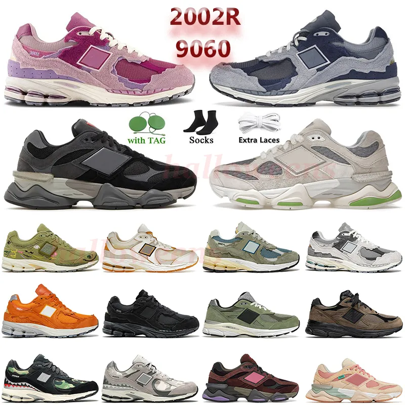 Protection Pack Nb 9060 Nb2002r 2002r Scarpe da corsa per uomo Donna Rosa Phantom Nero Bianco Ganni Jjjjound Designer Casual Nbs Ballance Athletic