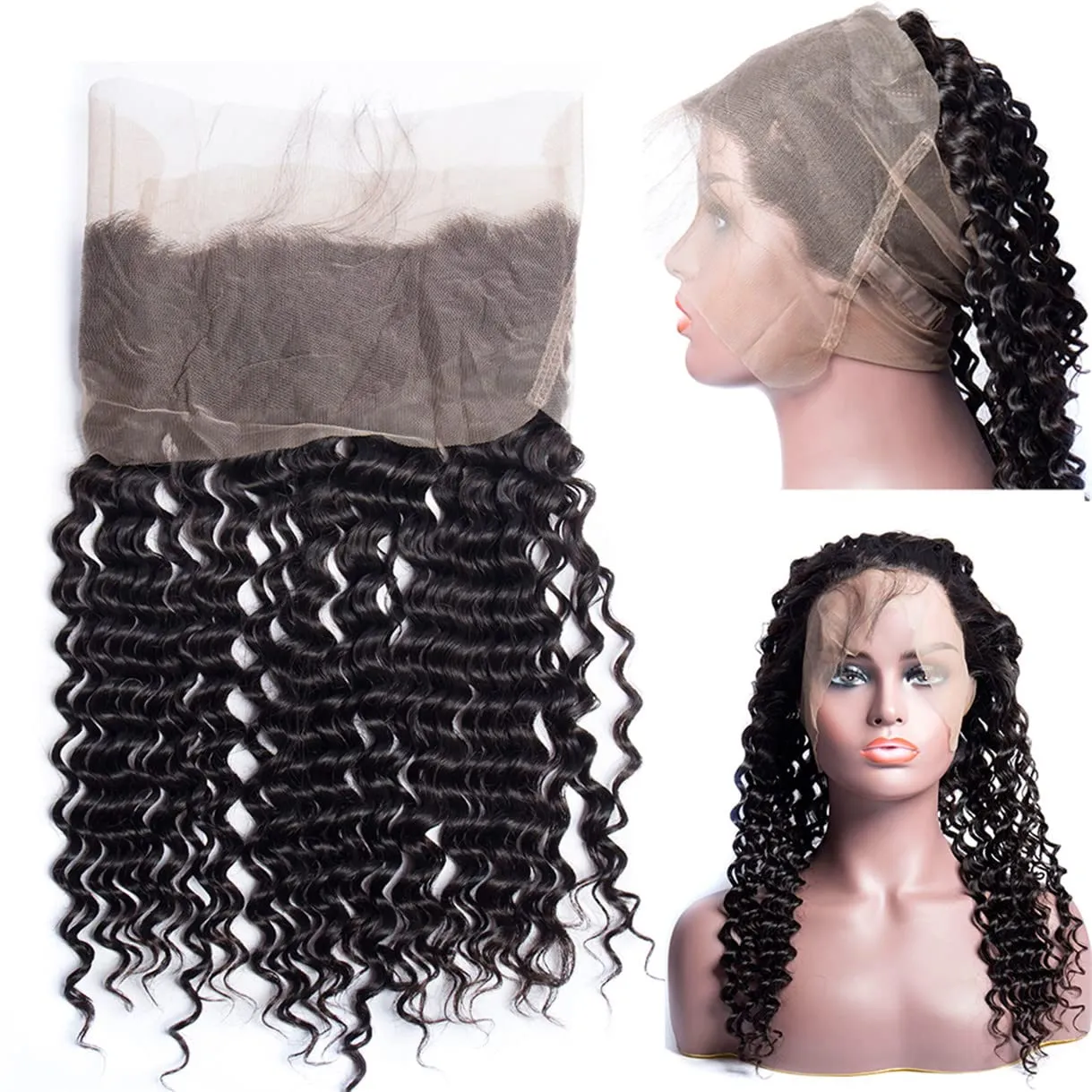 360 Lace Frontal Closure Straight Body Wave Deep Curl Brazilian Virgin Hair Frontal From Greatremy 56 DHgate.Com