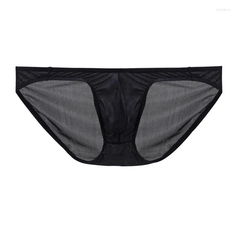 Slip Nice Price Men's Sexy Briefs Ice Silk U Convex Panties Male Sex Gay Sous-vêtements doux et respirants