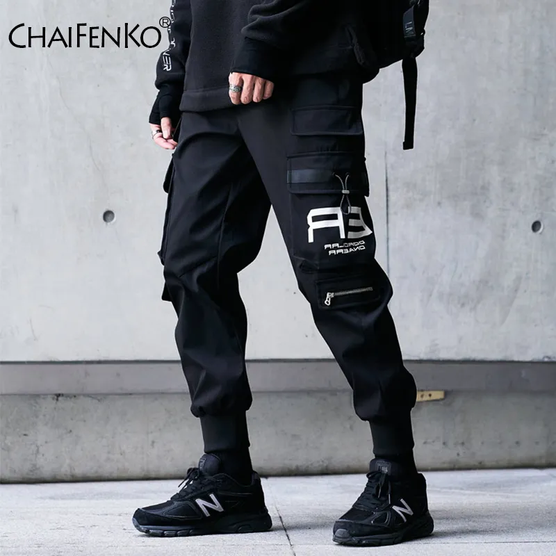 Pantaloni da uomo chaifenko hip hop cargo maschi fashion harajuku harem pantalone nero streetwear joggers perpance multimetro casual 230307