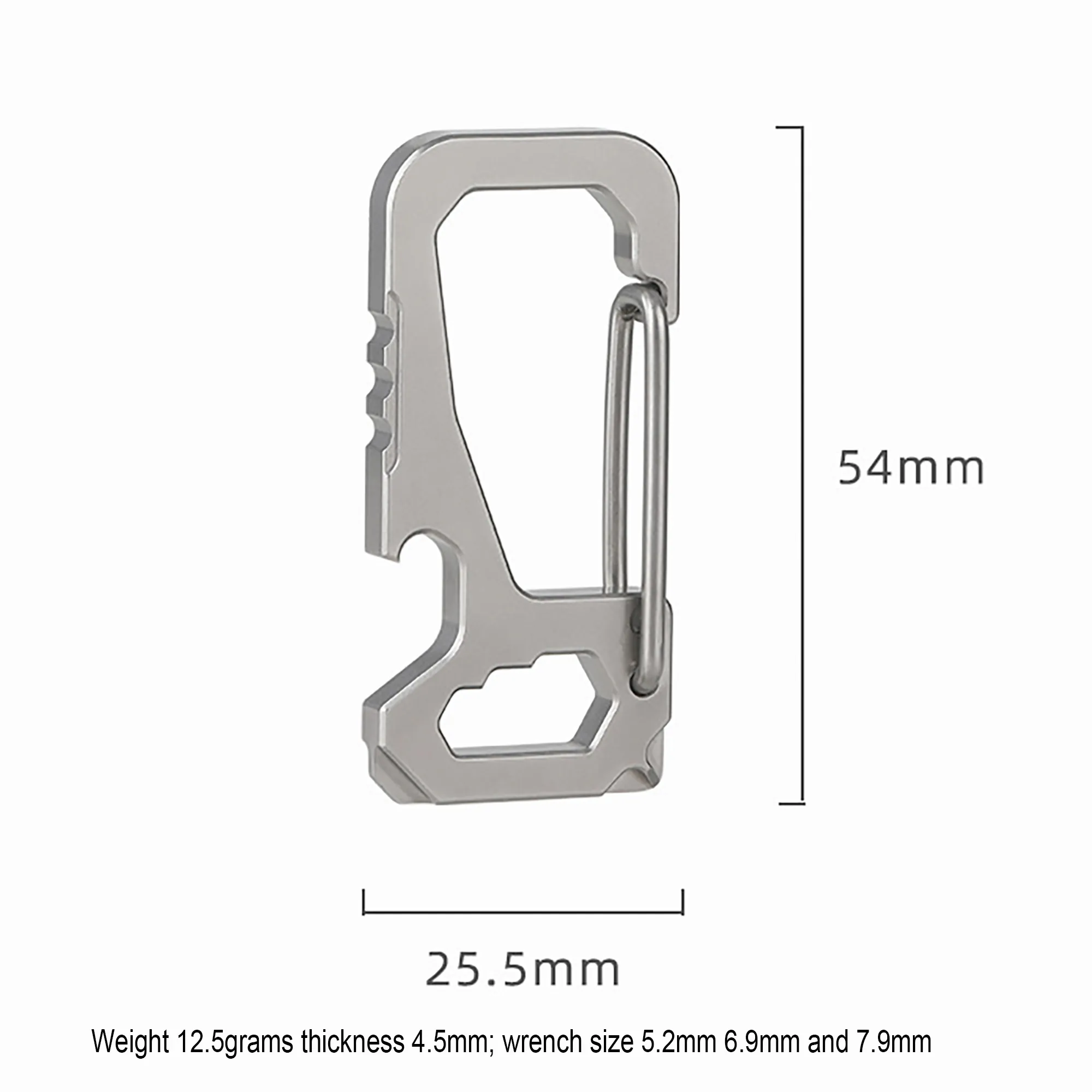 Anelli chiave Super Fine TC4 TIE TEECHIN SOLID RECTALLANGE RECTALLO QUAST RILASCIO CARICO FRACHI SICUREZZA CAPIULTER EDC