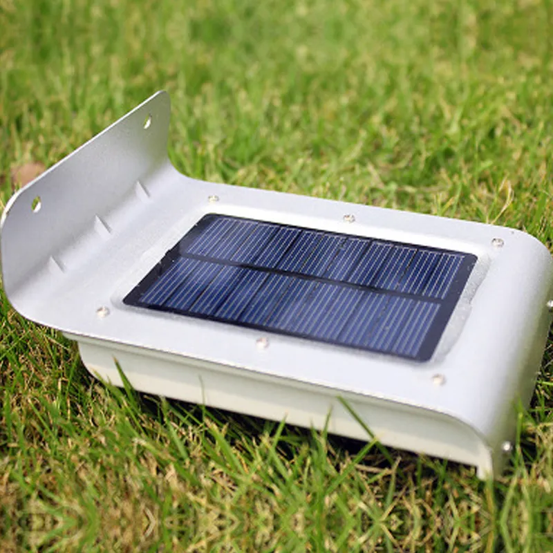 16 LED Solar Lawn Lamps Power Outdoor Sensor de movimiento a prueba de agua Luz Jardines Lámpara de seguridad USALIGHT