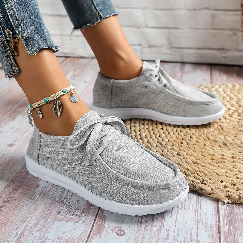 Ladies canvas cheap loafers