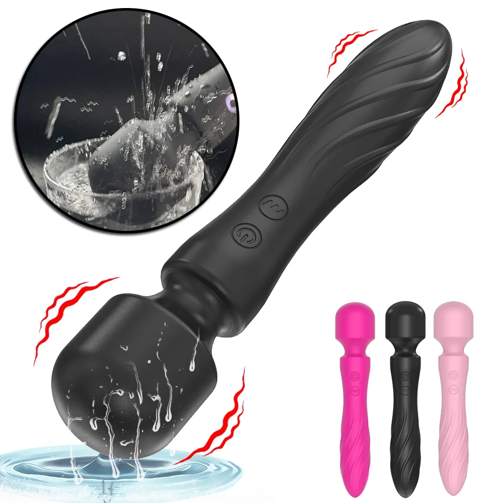 Vibrateurs puissant baguette vibrateur grosses têtes AV corps masseur G Spot Clitoris stimulateur adulte jouets sexuels pour femme masturbateur féminin 230307