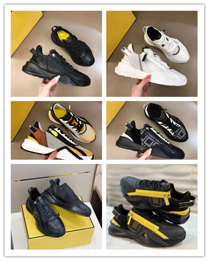 Marques hommes FLOW baskets chaussures confort décontracté marche hommes sport fermeture éclair en caoutchouc maille léger Skateboard coureur semelle Tech tissus formateur