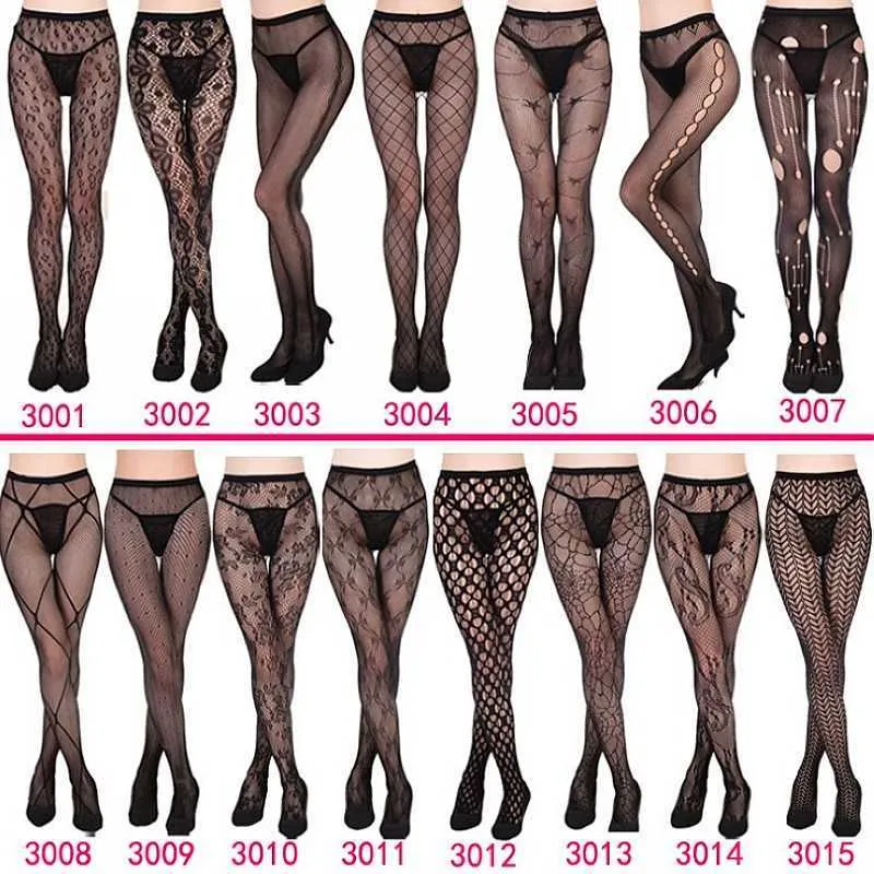 meias de seda renda sexy feminino sexy fishnet tights jacquard weave sem costura calcinha fios de gigã Garter Grid Fish Lede de meias