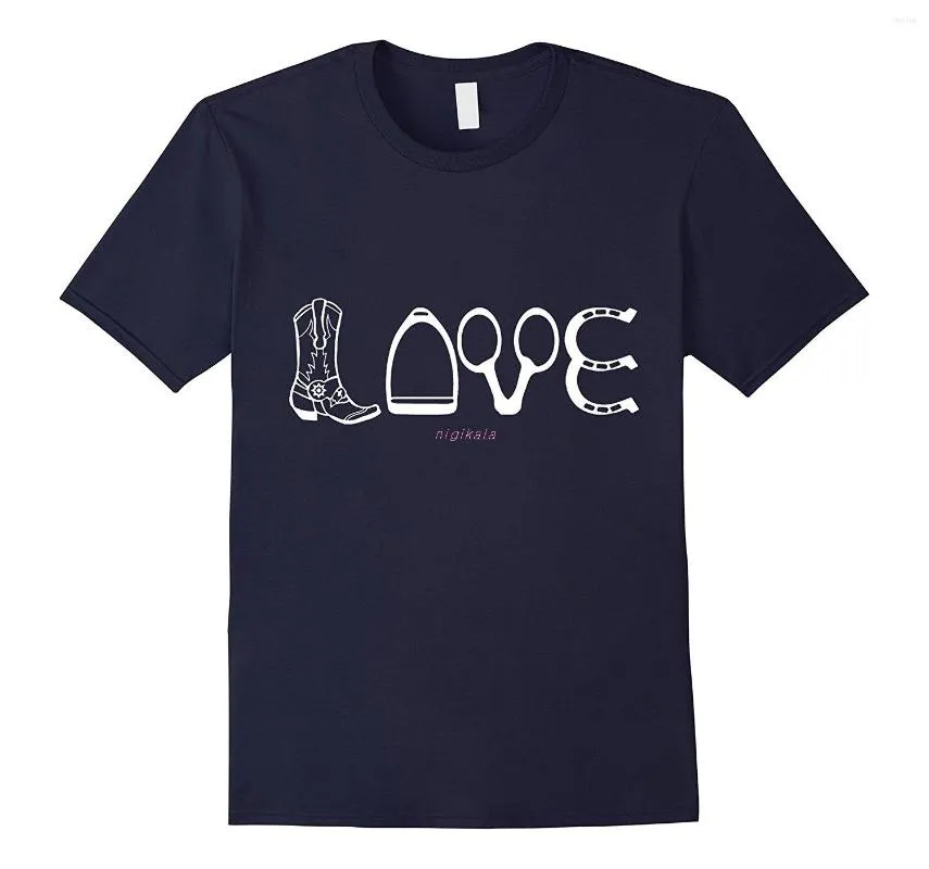 Erkekler Tişörtleri Komik Aşk At Binicilik Gömlek - Sevgililer için Hediyeler Serin T -Shirt Erkekler Yüksek Kaliteli Tees Satış Pamuk