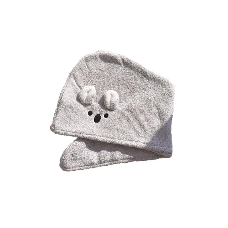 Полотенце милый сухой крышка для волос мягкая абсорбирующая сумка для повязки на голове пляжные турбаны для женщин