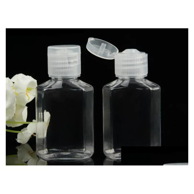Packing Bottles 60Ml Empty Hand Sanitizer Gel Bottle Soap Liquid Clear Squeezed Pet Sub Travel Drop Delivery Office School Business Dhjfv