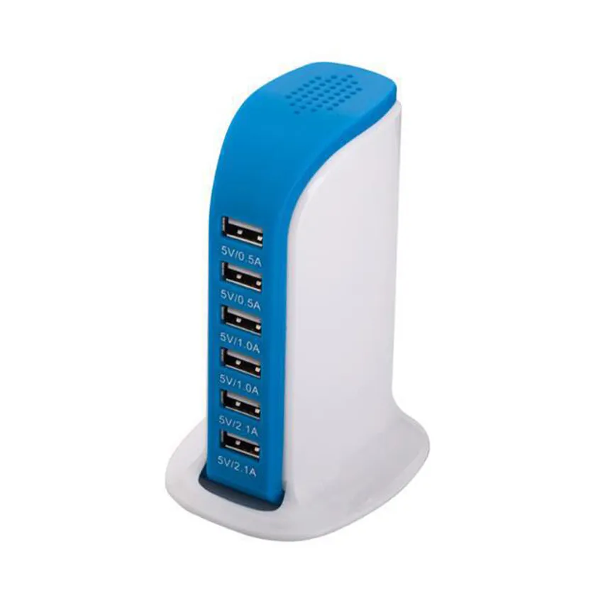 30W Sailboat USB Multi-port charger Multi-function travel charging head US Gauge phablet row plug