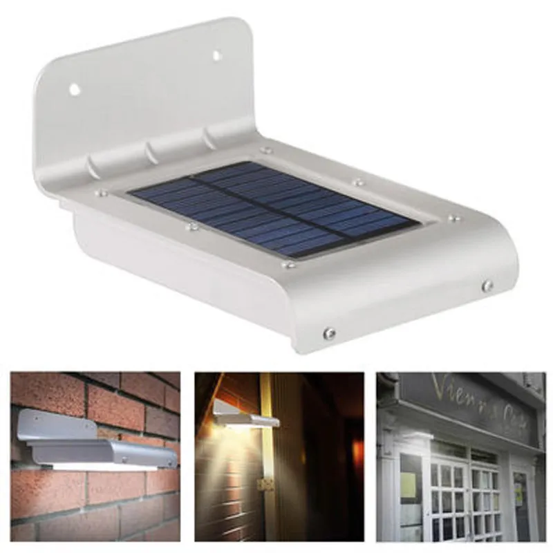 LED Solar Lawn Lamps Outdoor Light Panel Powered Motion Sensor LED -lampor Energibesparande Solar Vägglampor Säkerhetsljus utomhus Trädgård Usalight