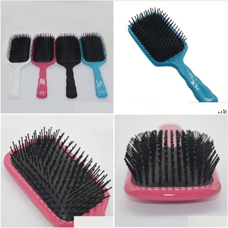 Hårborstar borstar Combs Magic Detangling Handle Dusch Comb Head Mas Brush Salon Styling Tool Drop Delivery Products Care DHG5U