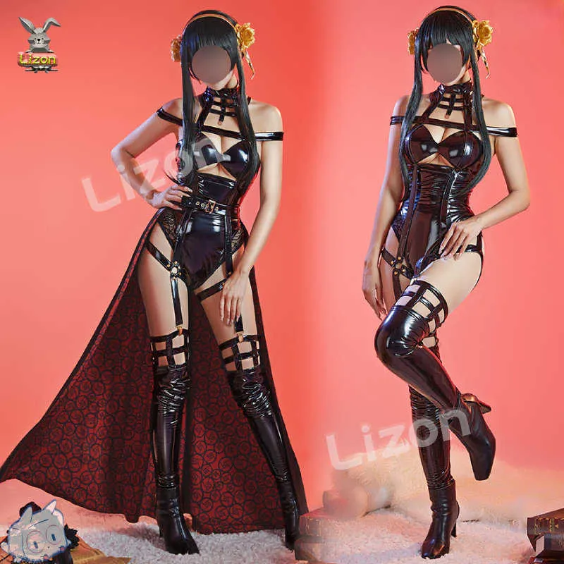 ♢ DHgate Yor Cosplay Costume Womens Sexy Bandage Bodysuit... For Anime  Costumes