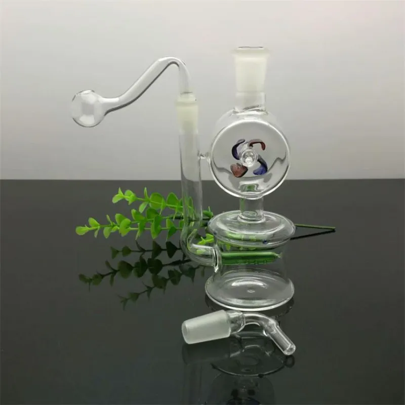 Hosahs Classic Exterior Filter Windmill Glass Cigarett Kettle Glass Bongs Oil Burner Pipes