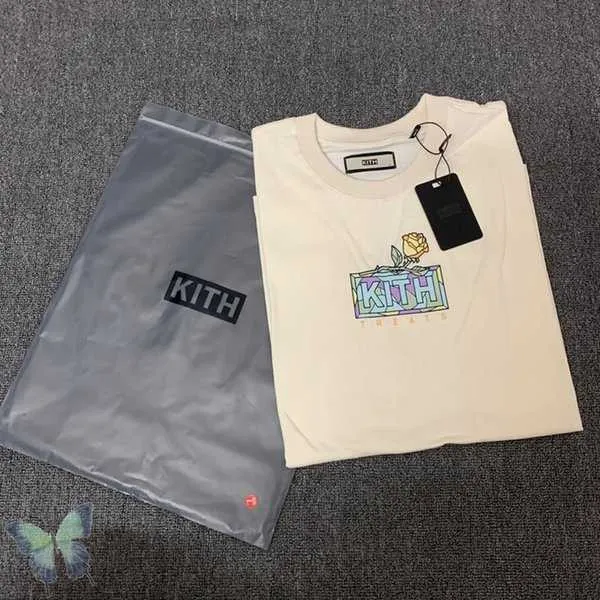 メンズ Tシャツ刺繍 Kith Tシャツオーバーサイズ男性女性ヨーク Tシャツ高品質カジュアル夏トップス Tシャツ 220302 5 9B91