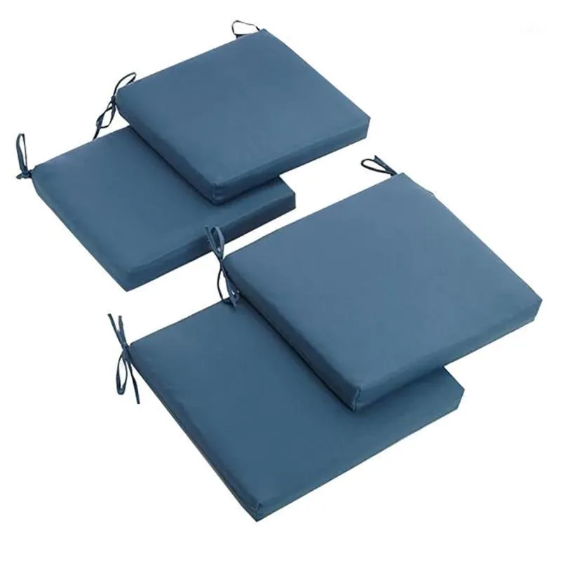 CushionDecorative Pillow Indoor Or Outdoor Square Chair Zippered Seat Cushions Set Set Of 4 20 Inches CD