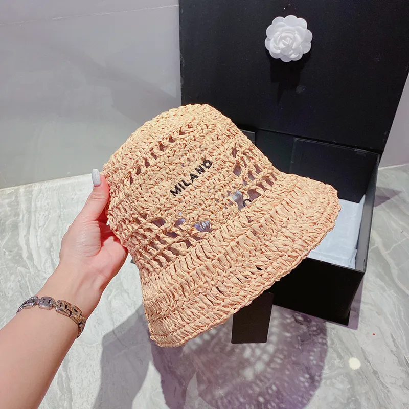 Luxurys Damen Eimer Hüte für Männer Mode Sommer Designer Stroh Fischer Sonnenhut Buchstabe F Strickmütze Baseballmütze Beanie Casquette 2303073BF