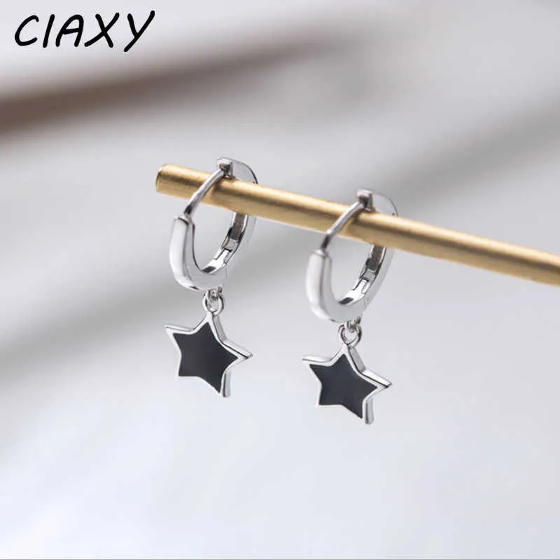 Charm Ciaxy Silver Color Small Five Pointed Star Earrings For Women Girl Simple Korean Fashion Ear Buckles Earring Trendy Jewelry G230307