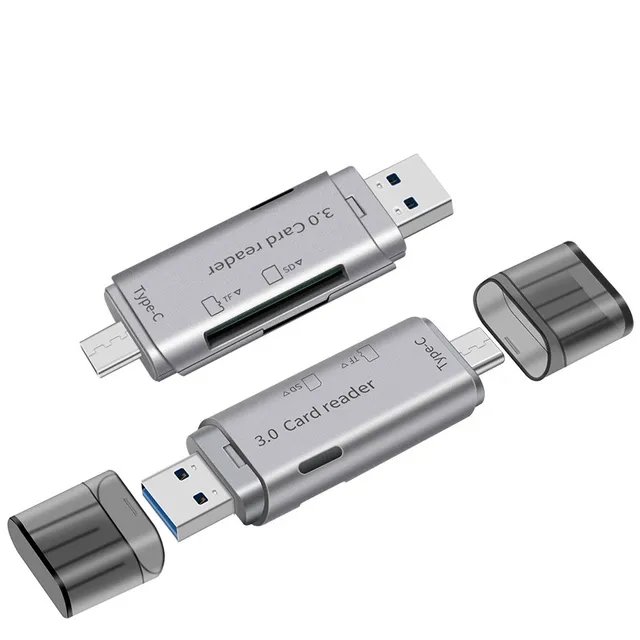 Szybkość czytnika karty USB3.0 Adapter OTG USB do typu C /USB /TF /SD Czytnik karty pamięci dla Xiaomi Huawei Akcesoria telefoniczne