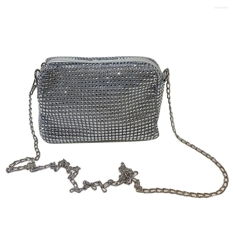 이브닝 가방 패션 다이아몬드 라인석 어깨 여자 야외 쇼핑 사업을위한 반짝이는 가방 지갑 핸드백