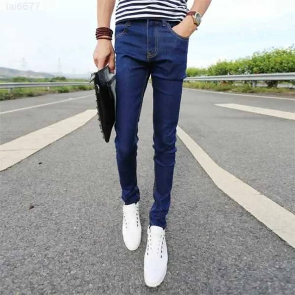 2023new Male Trousers Slim Pencil Pants Boys Jeans Skinny Casual Men Spring and Autumn1 Low Price Besttexe