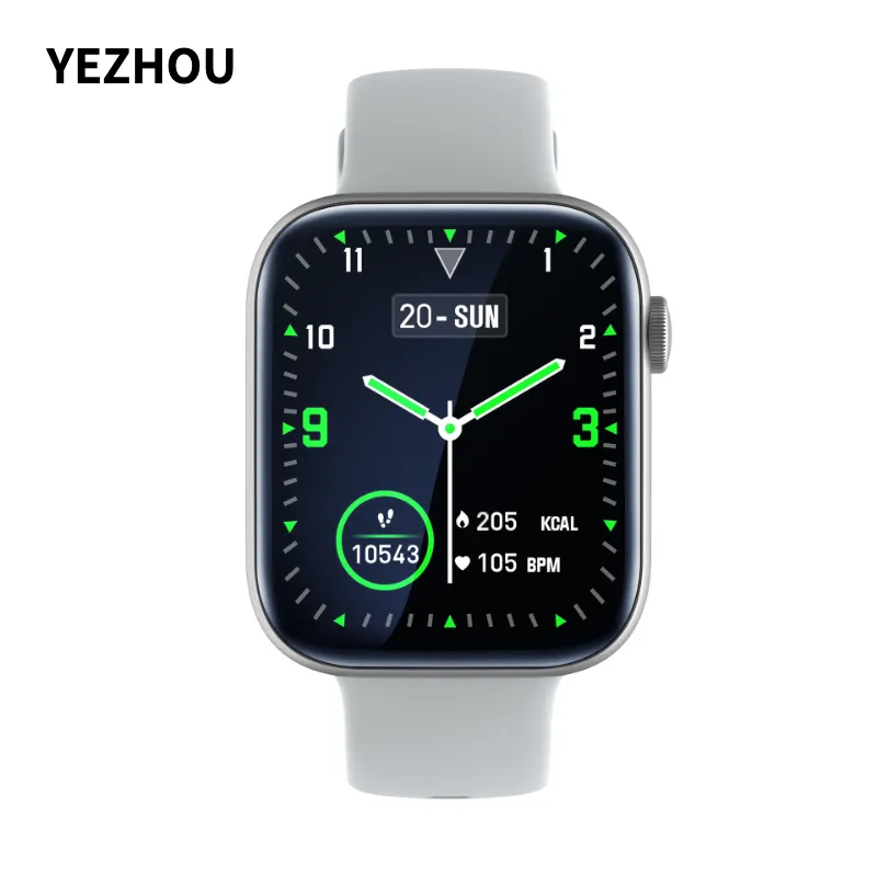 YEZHOU2 P45 Telefon-Smartwatch, Schrittzähler, Herzfrequenz, Schlaf, echte Blutsauerstoffüberwachung, 1,8-Zoll-Bluetooth-Anruf-Smartwatch für iPhone, iOS und Android