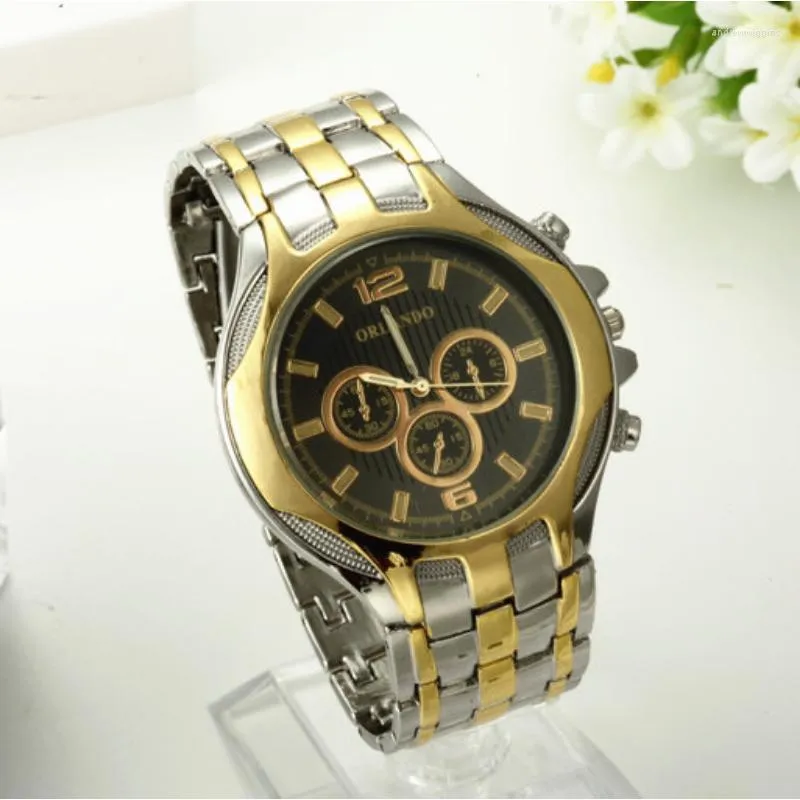 Нарученные часы Orlando Top Brand Watch Men Luxury Sports Watchs группы из нержавеющей стали Quartz Relogio Masculino Reloj Hombre