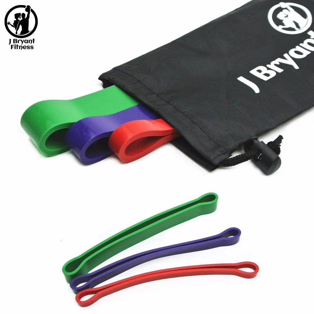 Bandas de resistência Bandas de resistência de fitness Conjunto de loop de 3 níveis de espessura pesada Crossfit Atlético Power Rubber Bands Equipamento de exercícios de treinamento de treino 230307