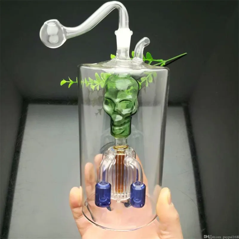 Smoking Accessories Four-claw filter kettle under super-large upper Skull Glass Bongs Glass