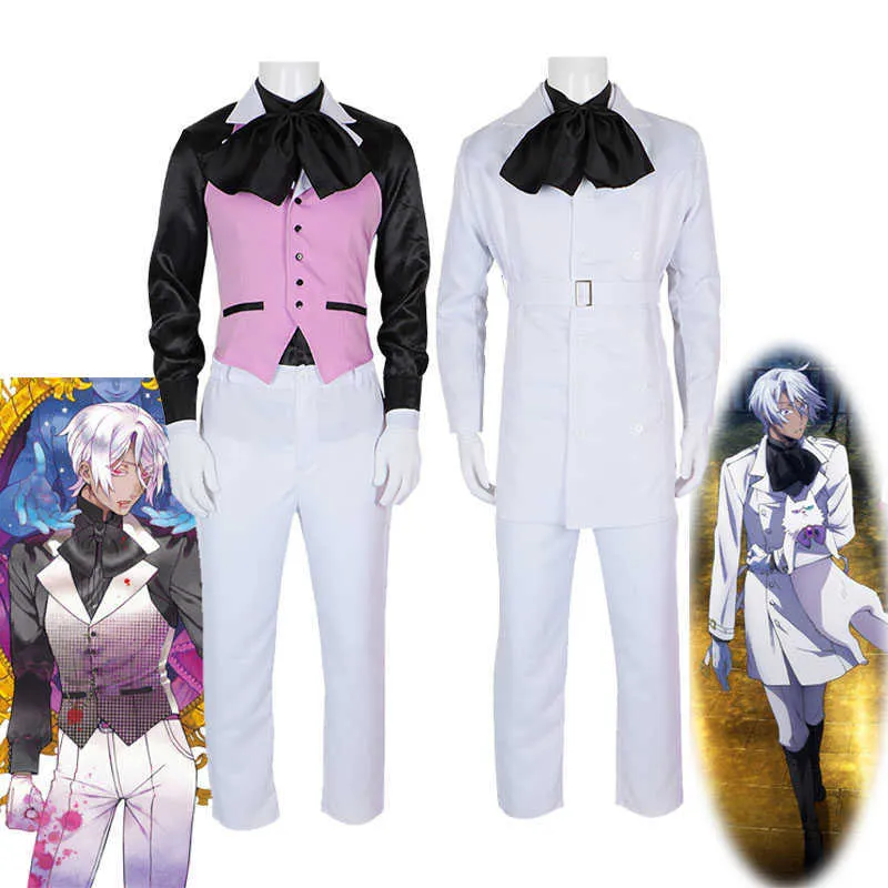 Cosplay do Arquivista Noe Arquivista de Anime vêm o estojo Dy de Vanitas Anime Cosplayer Uniform Suits Halloween Party Vampire vem Z0301