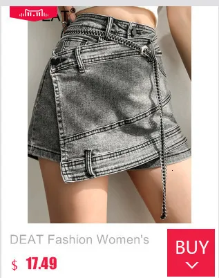 DHgate.com:High Waisted Denim Mini Skirt - Womens Irregular