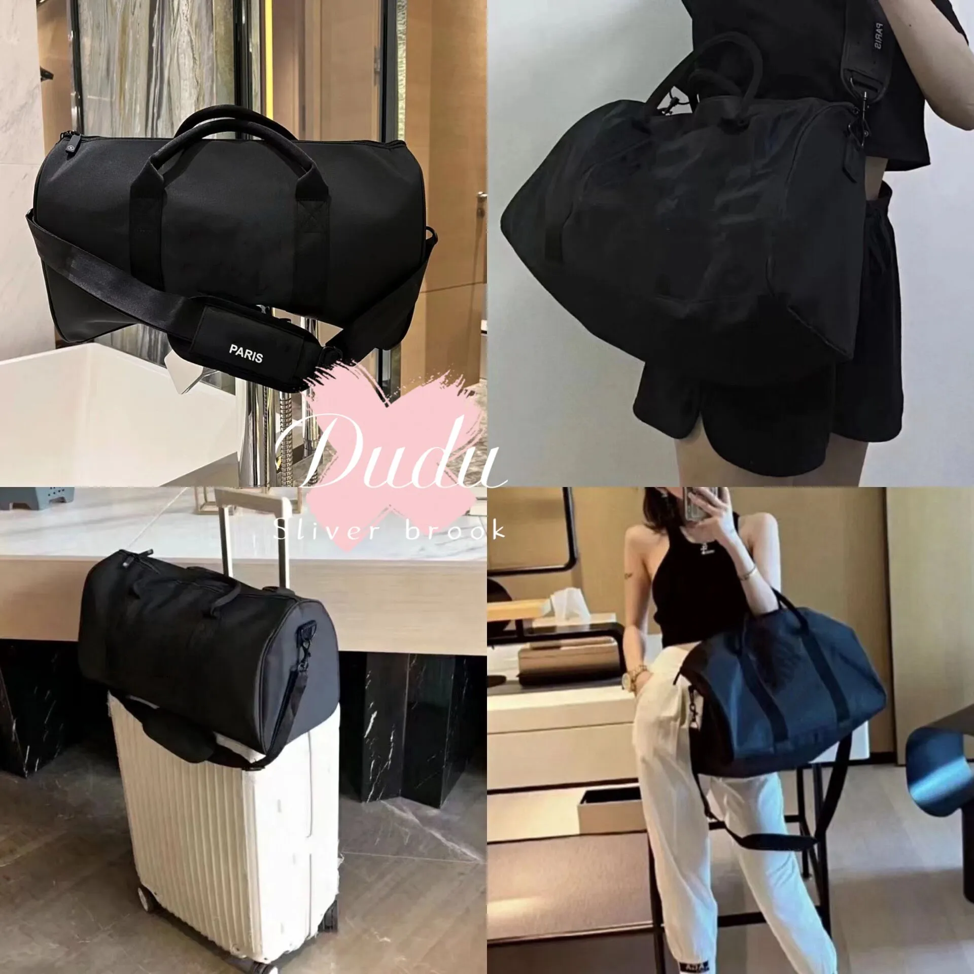 Storage Bags 46X26X22cm canvas duffle makeup Classic comsetics organization gym bag with strap