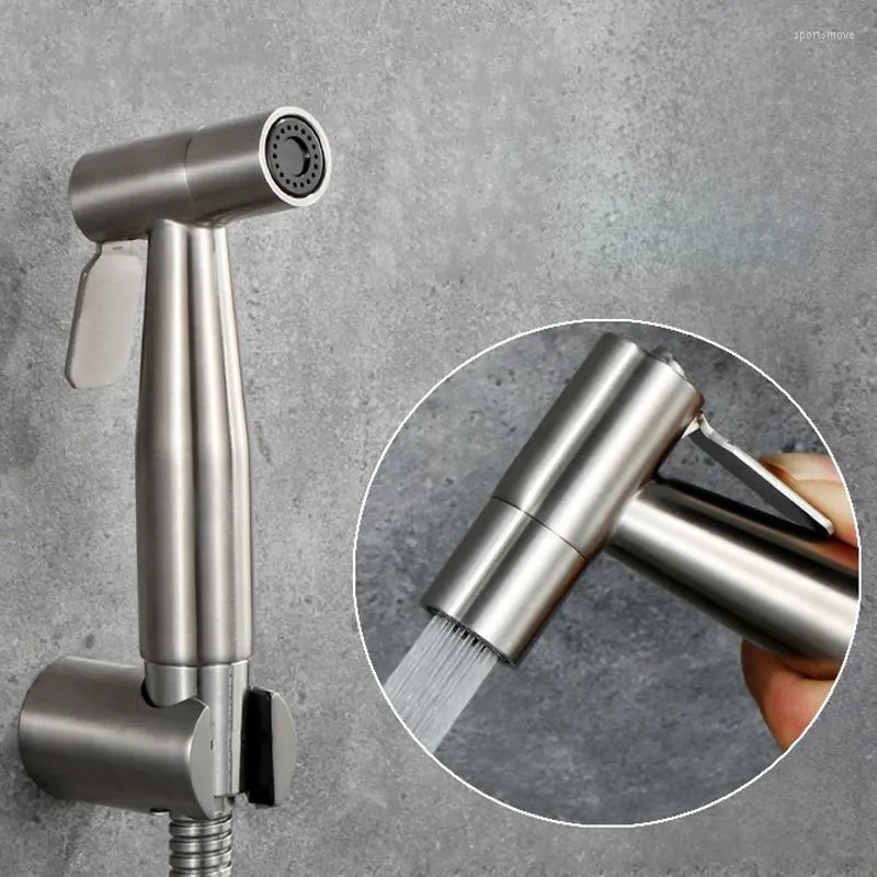 Bathroom Sink Faucets 304 Stainless Steel Spray Gun Female Washer Nozzle Toilet Water Companion