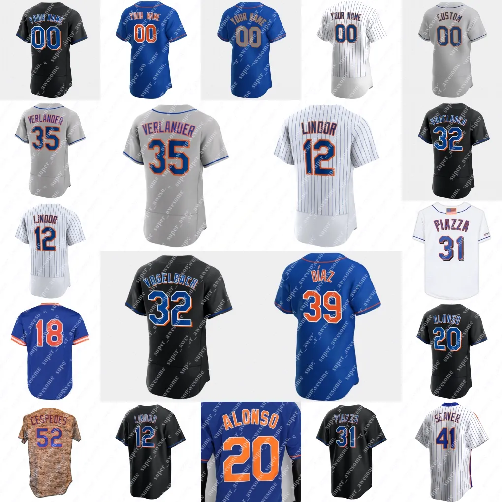 JOSE QUINTANA Jersey de beisebol David Peterson Adam Ottavino Ronny Mauricio Danny Mendick Mark Viento Omar Narvaez Drew Smith Stephen Ridings Brooks Raley