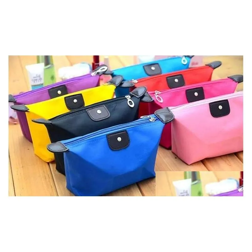 Cosmetic Bags Wholesale Candy Cute Womens Lady Travel Makeup Bag Pouch Clutch Handbag Hanging Toiletries Kit Jewelry Organizer Drop Dh6Vj
