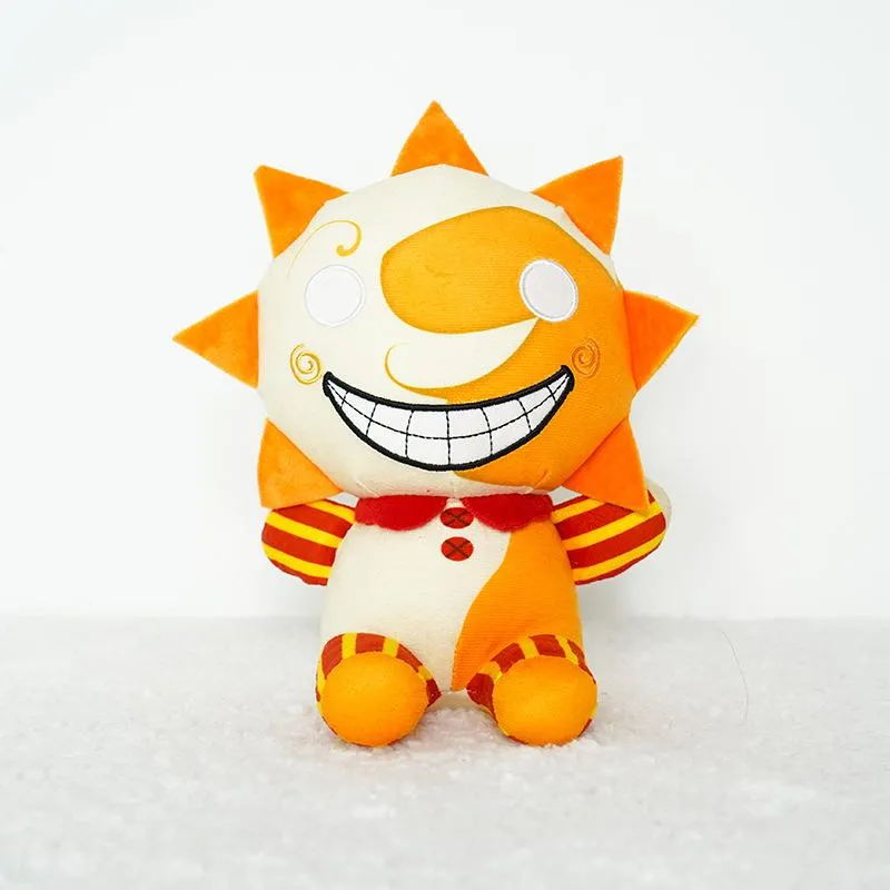 25 cm nieuwe sundrop pluche speelgoed beveiliging inbreuken fnaf mangle foxy freddy fazbear baas zitten pluche speelgoedgame poppen jochie cadeau