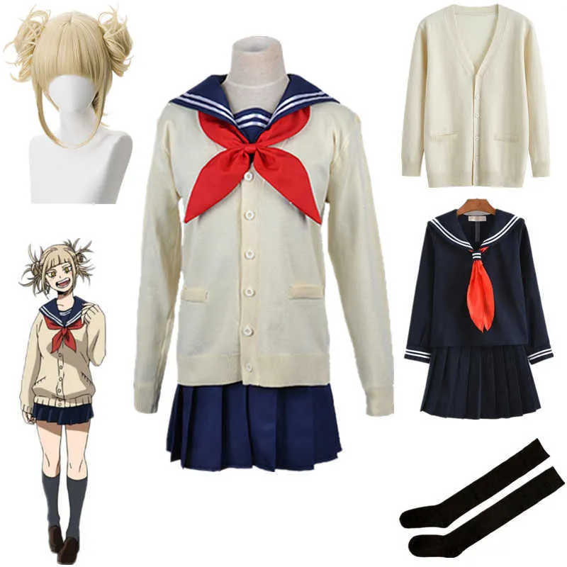 Anime kostymer anime min hjälte akademi boku ingen hjälte akademi cosplay come himiko toga jk enhetlig tröja halloween kläder z0301