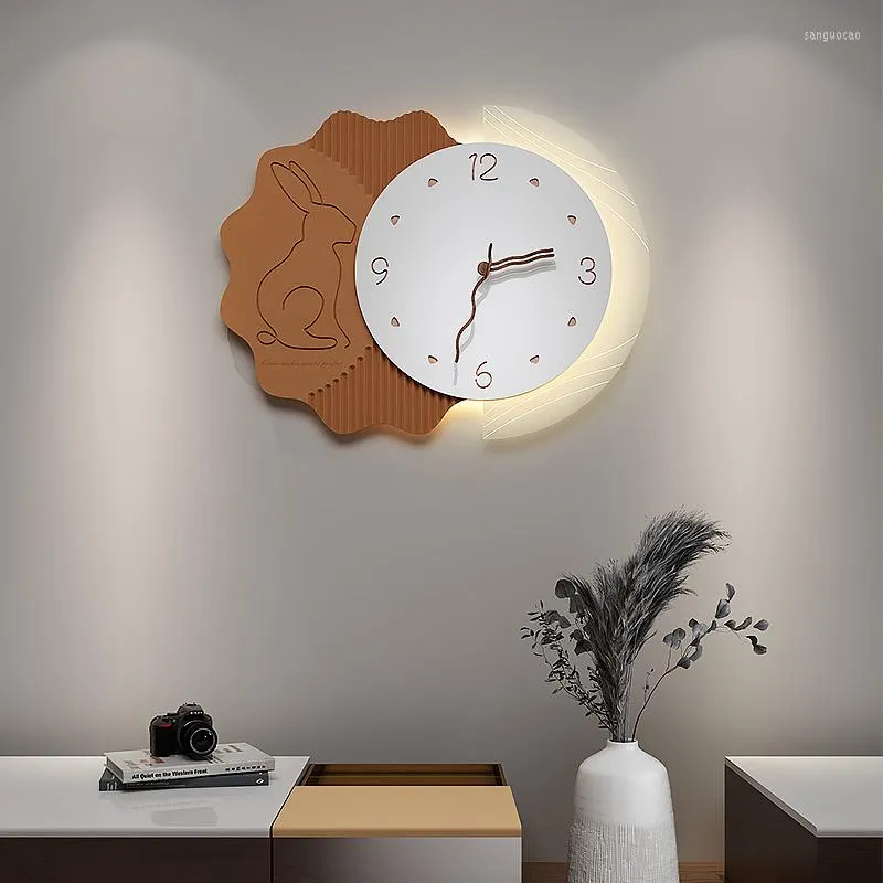 Wall Clocks Modern Large Clock Art Living Room Silent Luminous Creative Esigner Duvar Saatleri Decoration HY50WC