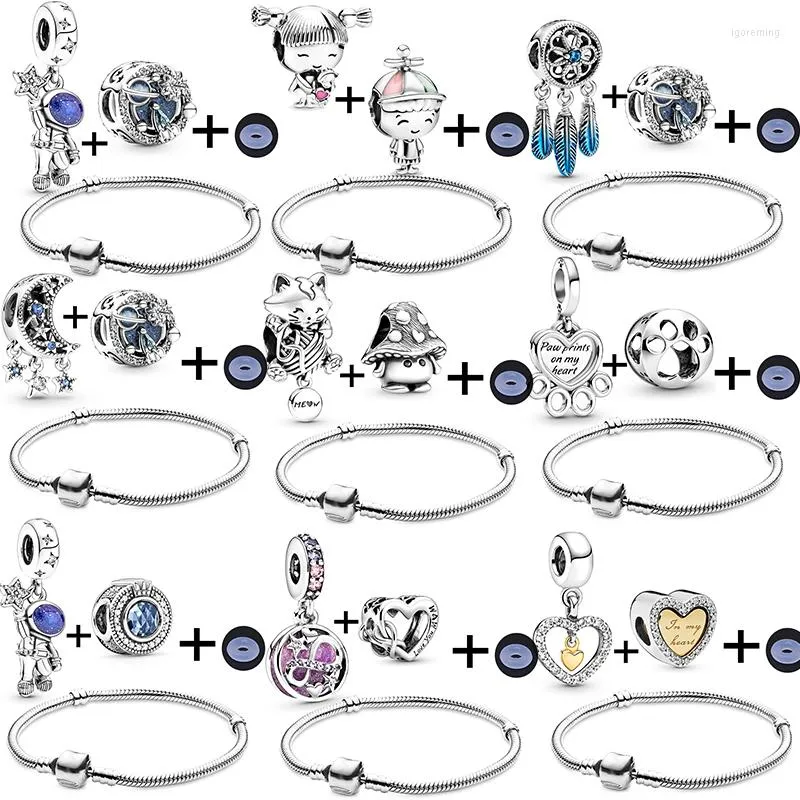 Pulseiras de charme pulsões de pulseira de menina para mulheres de vidro murano miçangas se encaixam no presente de jóias femme original oferta especial