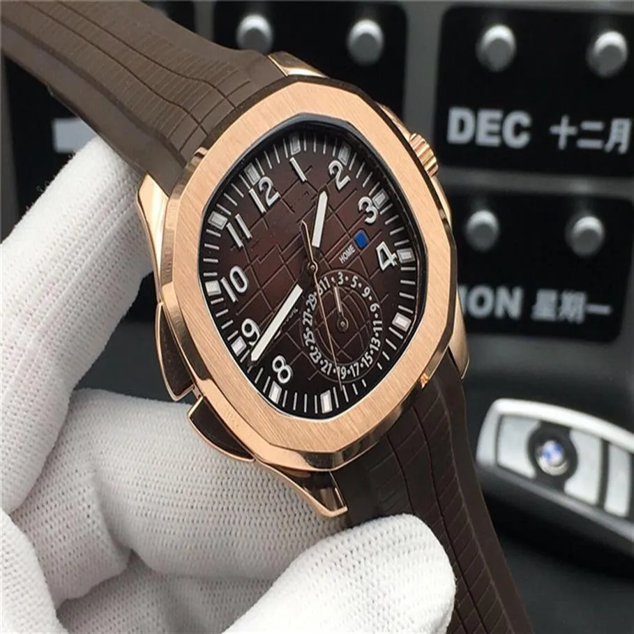 Super 57 montre DE luxe mouvement de montre automatique 316L boîtier en acier fin diamètre 40 mm épaisseur 12 mm étanche 50 m bracelet en caoutchouc 241g