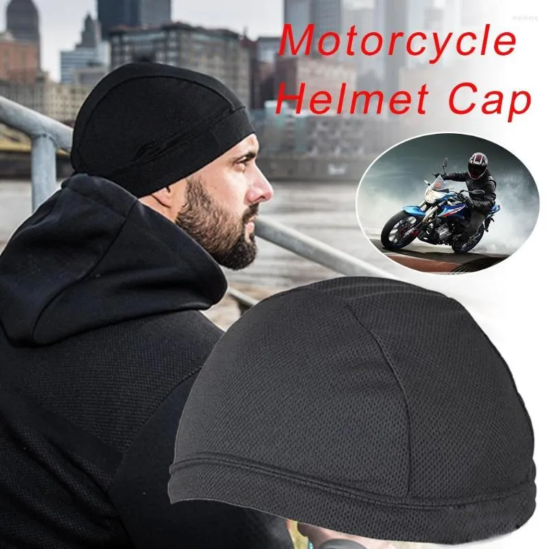 Casques de moto casque casquette intérieure séchage rapide respirant chapeau vélo course sous bonnet pour